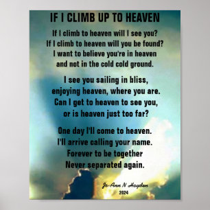 PÓSTER ¿PUEDO ACERCARME AL CIELO Y ENCONTRARTE?