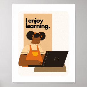 Póster Puedo aprender Poster educativo afroamericano