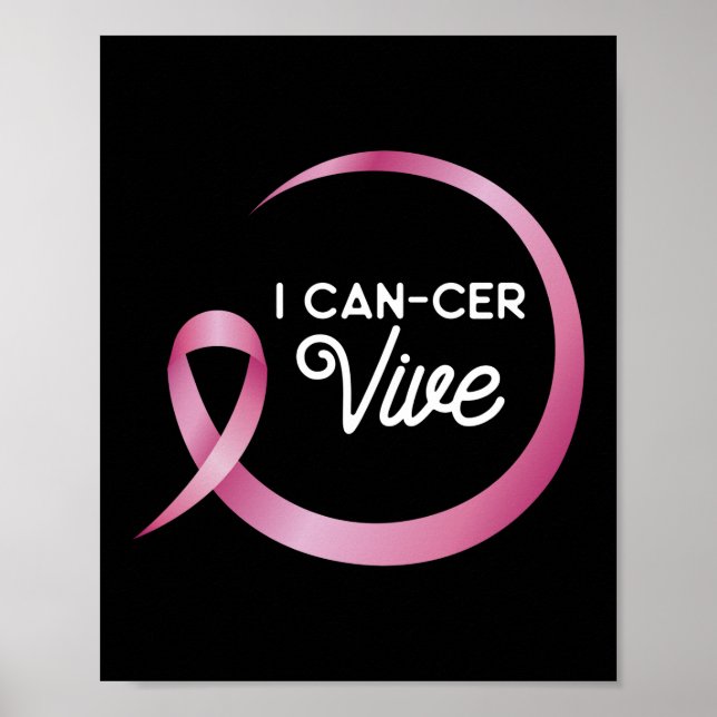 Póster Puedo-cer Sobreviviente sobreviviente de cáncer de (Frente)