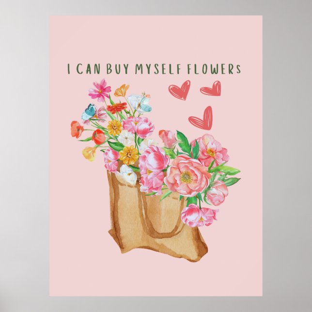 Póster Puedo Comprarme Flores (Frente)