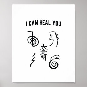 Póster Puedo Curarte Regalo Reikimaster Reiki