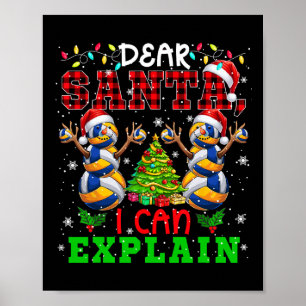 Póster Puedo Explicar A Los Snowmen De Navidad Jugando Vo
