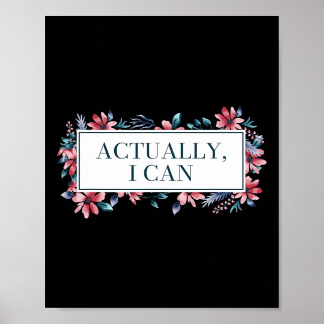 Póster Puedo feminista igualdad de género Derechos de la  (Frente)