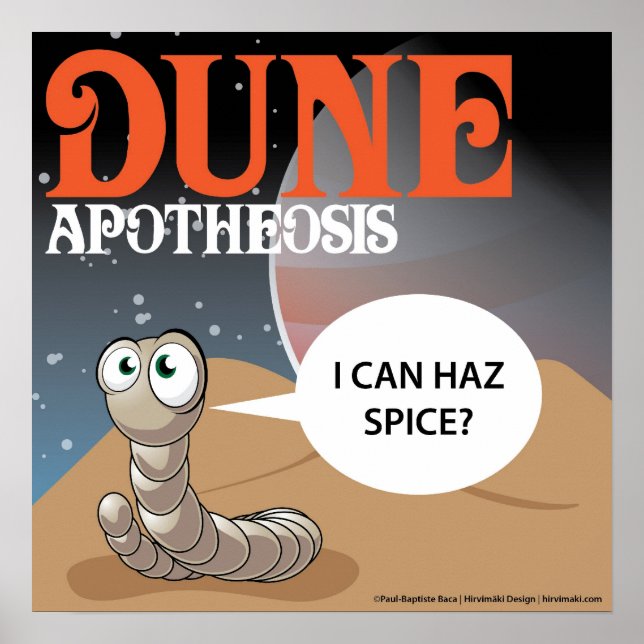 Póster ¿Puedo Hacer Spice? Dune Worm (Frente)