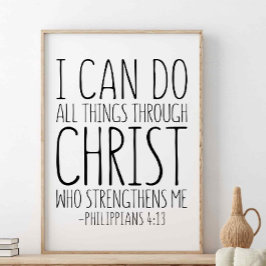 Póster Puedo Hacer Todas Las Cosas A Través De Cristo, Fi