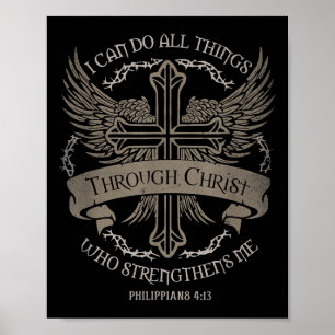 Póster Puedo Hacer Todas Las Cosas A Través De Cristo Que