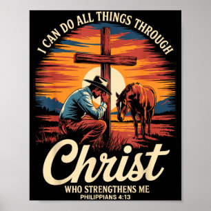 Póster Puedo hacer todas las cosas a través de Cristo Vaq