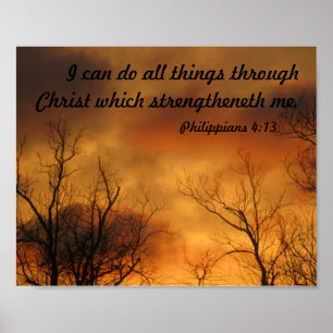 Póster Puedo hacer todas las cosas a través del poster de