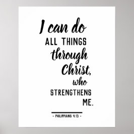 Póster Puedo hacer todas las cosas en Cristo Filipinas 4: