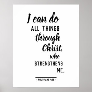 Póster Puedo hacer todas las cosas en Cristo Filipinas 4: