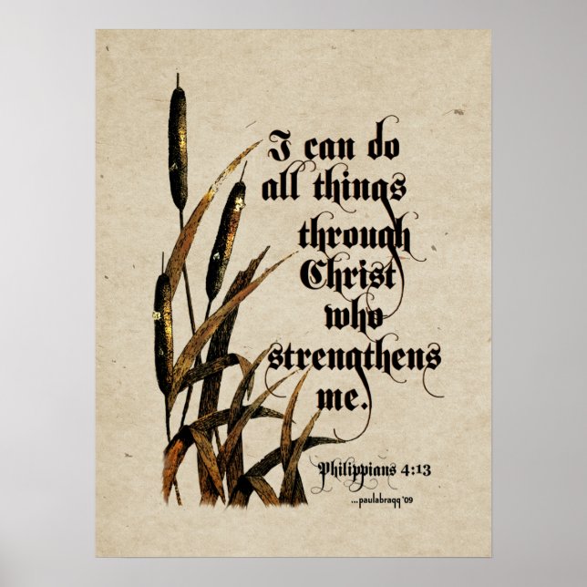 Póster Puedo hacer todas las cosas (Filipinas 4:13) (Frente)