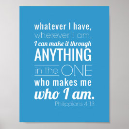 Póster Puedo hacer todas las cosas, Filipinas 4:13