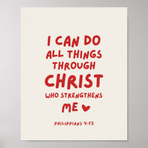 Póster Puedo Hacer Todas Las Cosas Filipinas 4:13