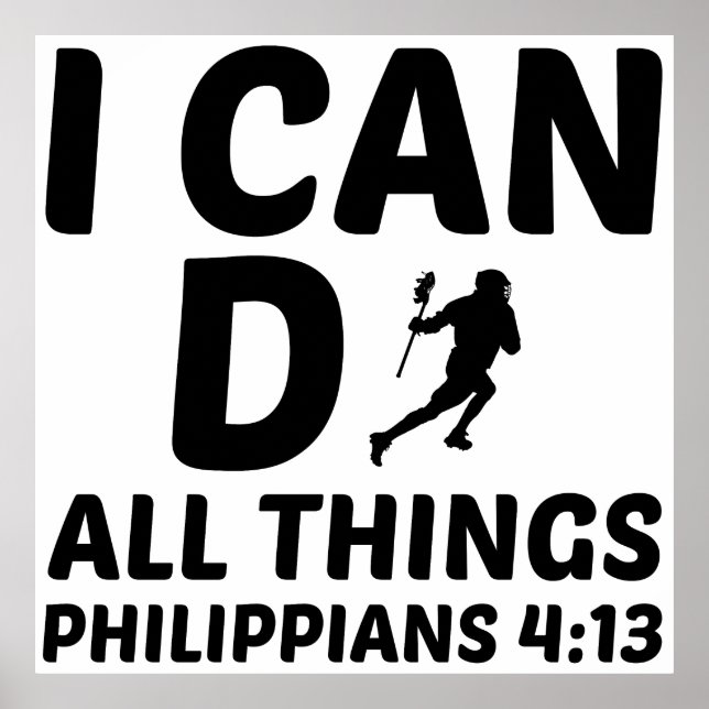 PÓSTER PUEDO HACER TODAS LAS COSAS LACROSSE (Frente)