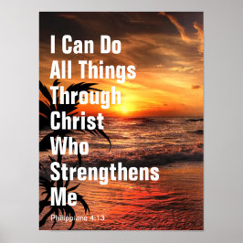 Póster Puedo hacer todas las cosas por medio de Cristo qu