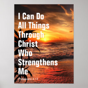 Póster Puedo hacer todas las cosas por medio de Cristo qu
