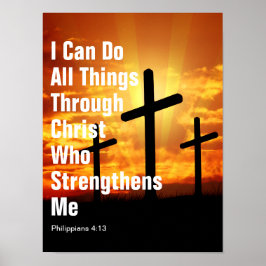 Póster Puedo hacer todas las cosas por medio de Cristo qu