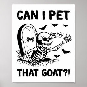 Póster ¿Puedo Mascota esa cabra Halloween?