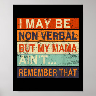 Póster Puedo Ser Conciencia No Verbal Del Autismo No Verb
