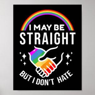 Póster Puedo ser franco pero no odio el orgullo gay LGBT