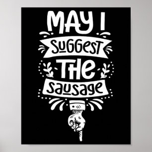 Póster ¿Puedo sugerir el fanático de la parrillada de sal