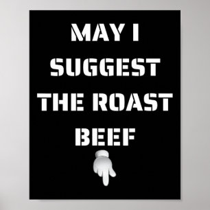 Póster ¿Puedo Sugerir La Carne De Carne Asada?