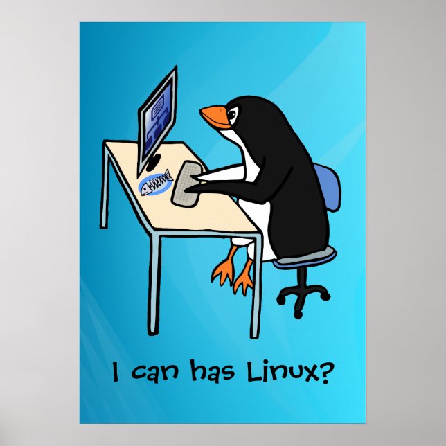 Póster ¿Puedo tener Linux? (Frente)