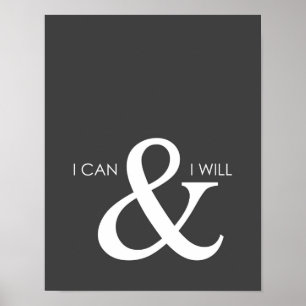 Póster Puedo y poster de motivación
