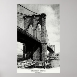 Póster Puente 1900 de Brooklyn