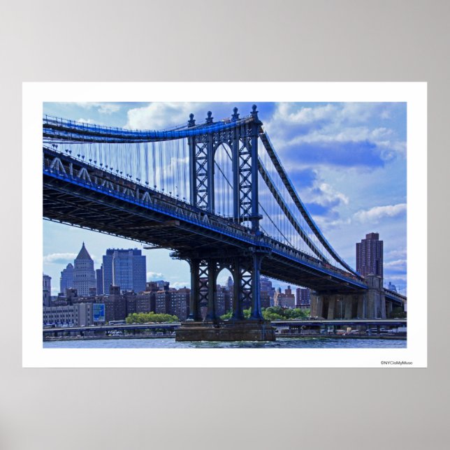 Póster Puente A2 Manhattan de Nueva York (Frente)