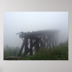 Póster Puente abandonado sobre el Gulch del Caballo Muert