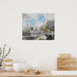Póster Puente acuático en Central Park Nueva York