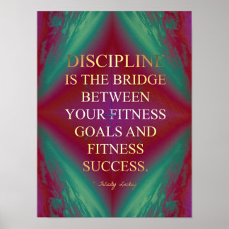 Póster Puente al éxito de fitness