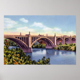 Póster Puente Allentown Pennsylvania Tilghman Street