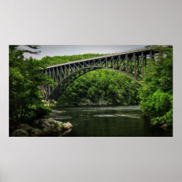 Póster Puente alto sobre el agua