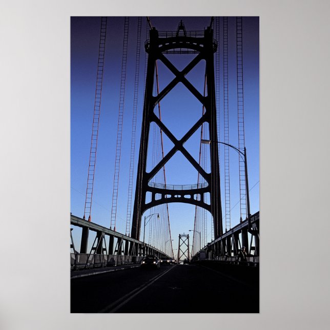 Póster Puente Angus L Macdonald, Halifax, Nueva (Frente)