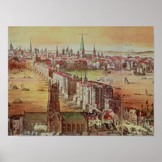 Póster Puente antiguo de Londres (Frente)