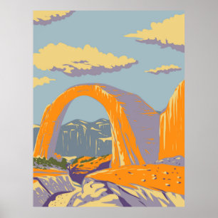 Póster Puente arco iris