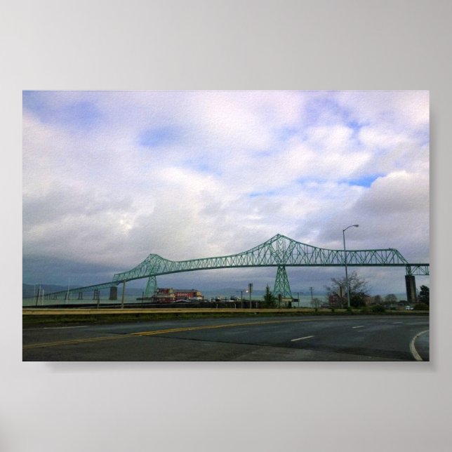 Póster Puente Astoria-Megler, Astoria, Oregón (Frente)