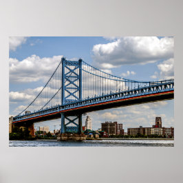 Póster Puente Benjamin Franklin, Filadelfia, PA