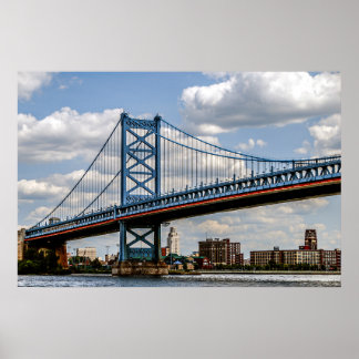 Póster Puente Benjamin Franklin, Filadelfia, PA