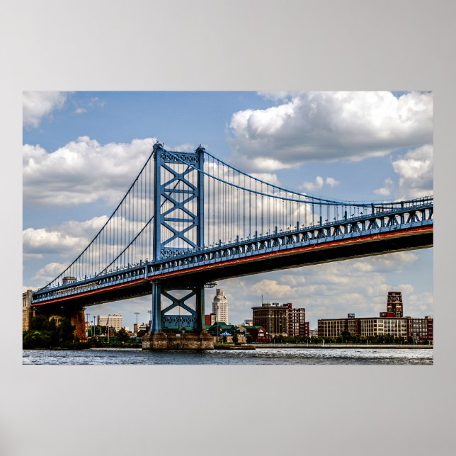 Póster Puente Benjamin Franklin, Filadelfia, PA (Frente)