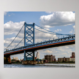 Póster Puente Benjamin Franklin, Filadelfia, PA