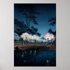 Póster Puente Benkei por Tsuchiya Koitsu
