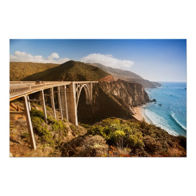 Póster Puente Bixby, Big Sur, California, Estados Unidos (Anverso)
