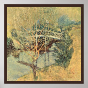 Póster Puente Blanco de Twachtman, Impresionismo Antiguo