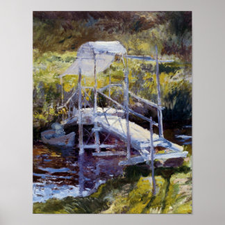 Póster Puente blanco por John Twachtman
