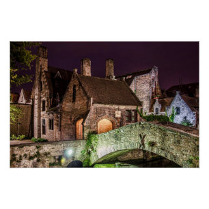 Póster Puente Bonifacius en Brujas