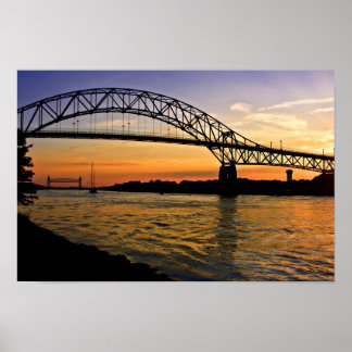 Póster Puente Bourne Sunset