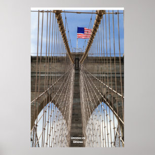 Póster Puente Brooklyn, Nueva York